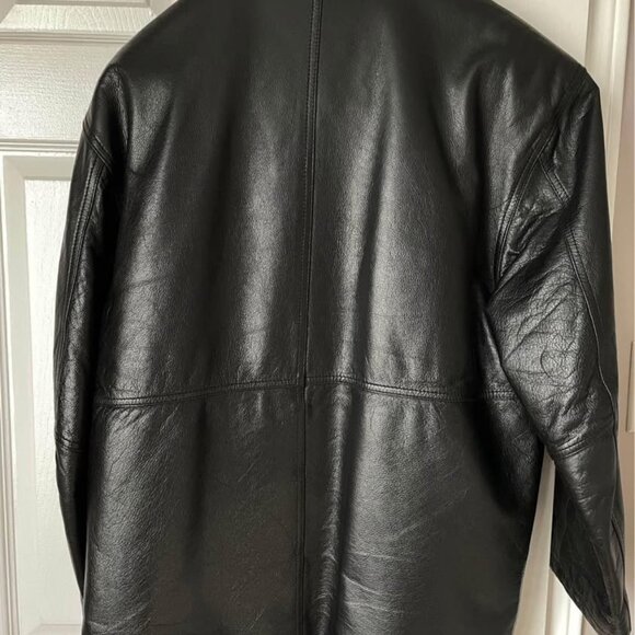 MEN'S 100% Genuine Leather Jacket - BARELY WORN - Picture 8 of 8